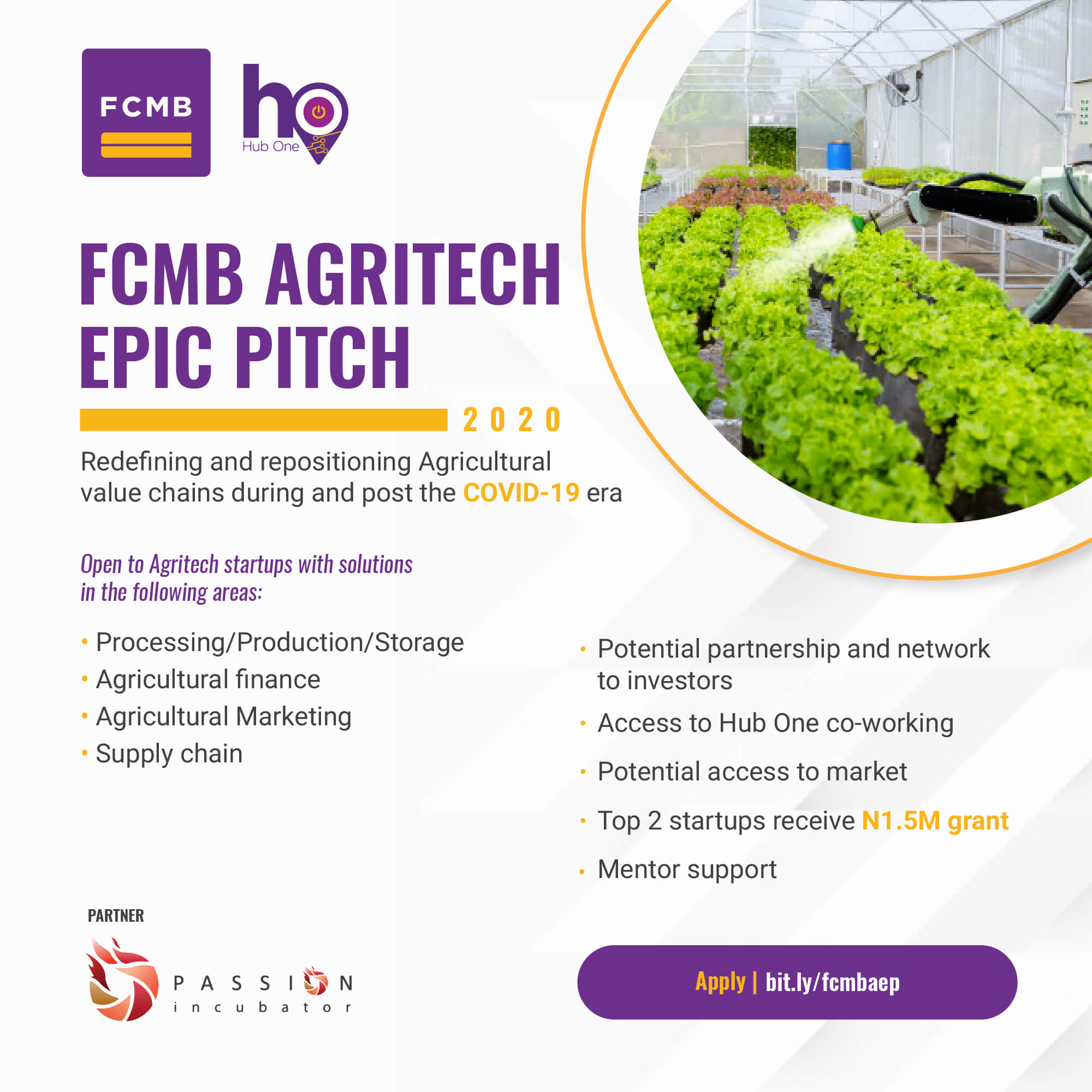 Agritech EPIC Pitch by FCMB and Passion Incubator