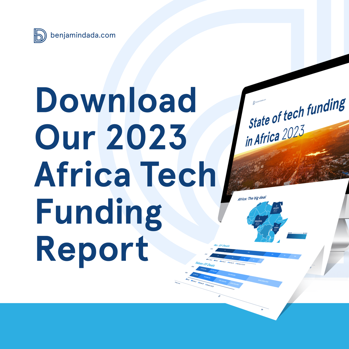 An image of the 2023 State of Startup VC Funding in Africa Report by Benjamin Dada
