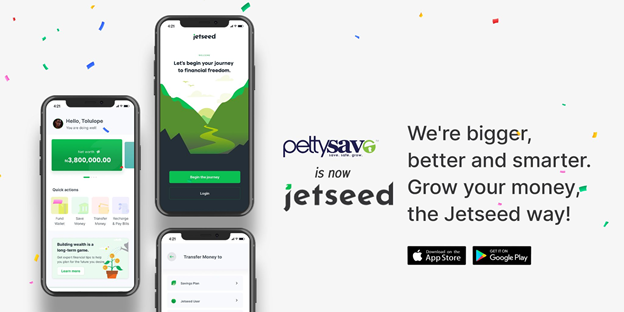 Pettysave is now Jetseed, rebrands with a new app and features