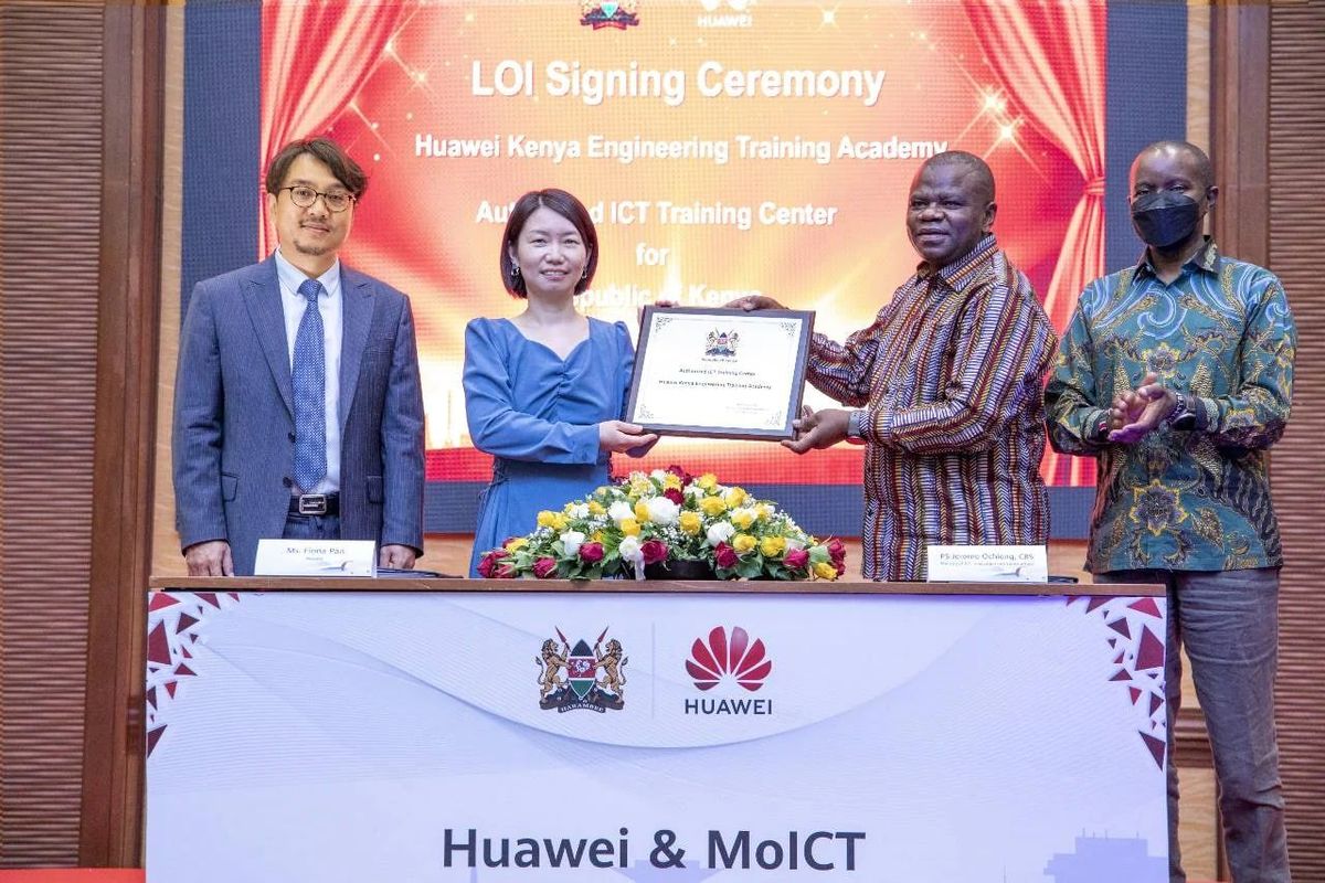 Huawei partners Kenya Government to  expand the country's digital infrastructure