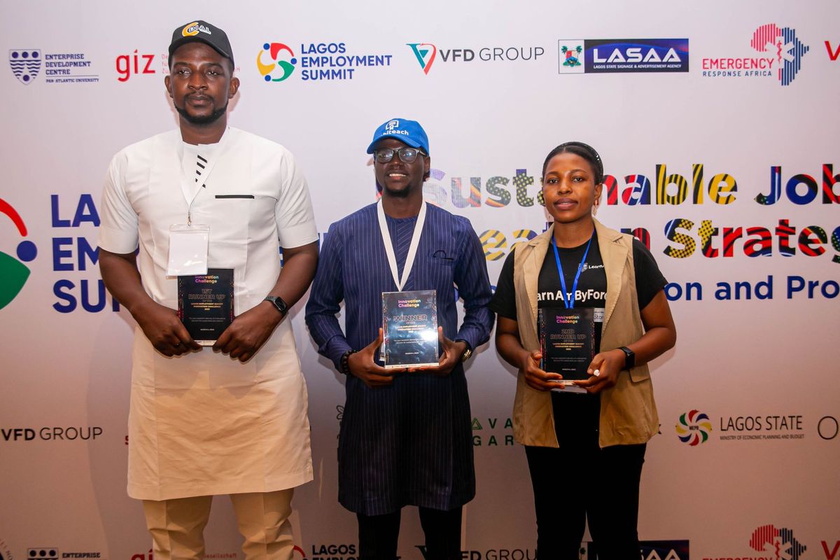 SabiTeach, CDial and LearnAm emerge as winners of the Lagos Employment Summit Innovation Challenge