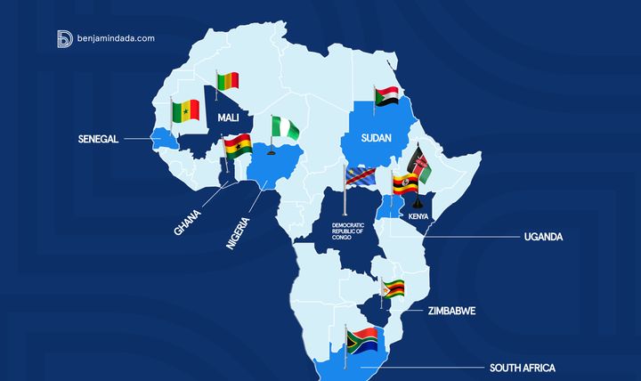 Sub-Saharan Africa's top 10 remittance recipients in 2022