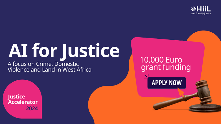 AI for Justice: Receive a €10000 grant in the Next Cohort of the HiiL Justice Accelerator Programme