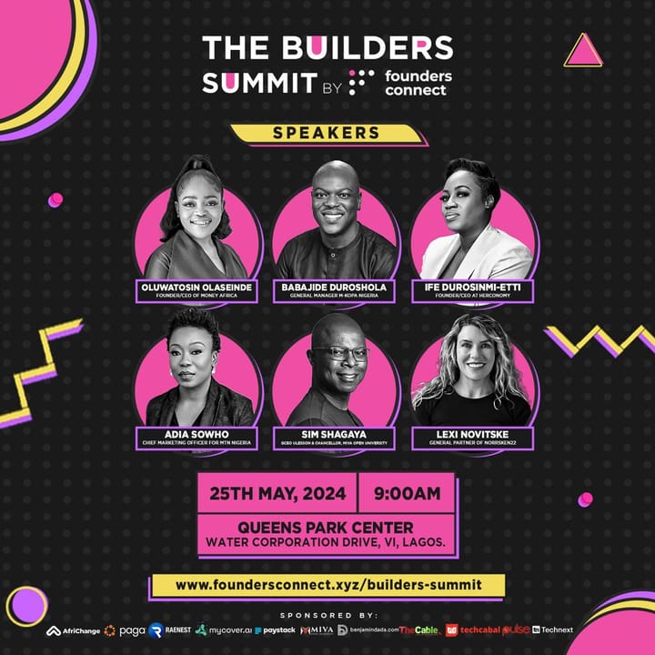 Founders Connect Live Returns in 2024 with The Builders Summit in Lagos