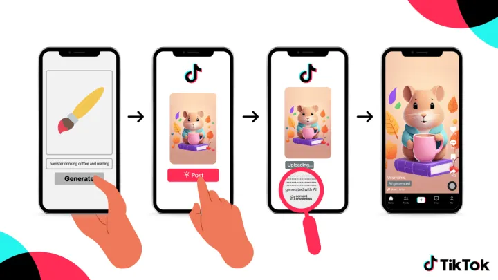 TikTok pioneers automatic labelling of AI-generated content on social media