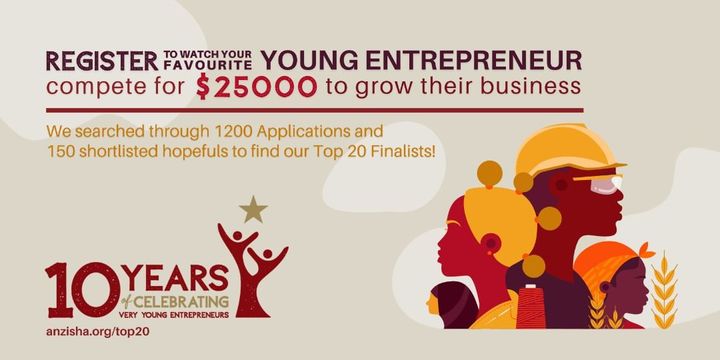 Anzisha Prize announces 20 finalists for Very Young African Entrepreneurs 2020